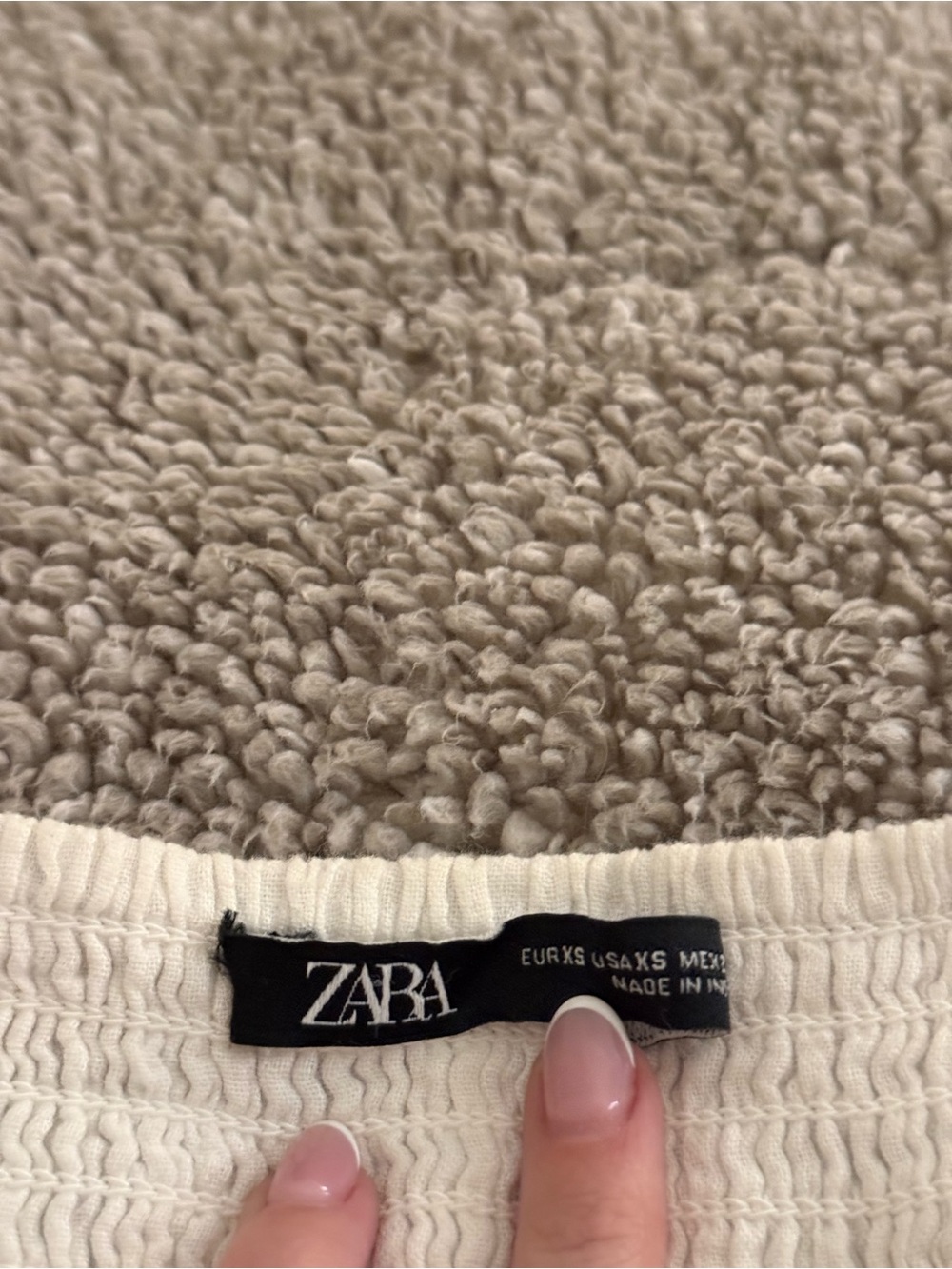 Zara White Tiered Mini Dress - Picture 2 of 3